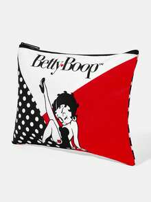 Betty Boop x SHEIN Portable Cosmetic Storage Bag, Multi-Functional Cosmetics, Coins And Stationery, Suitable For Both Men And Women - cartoon - View 2