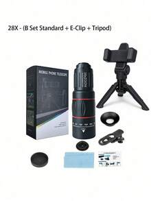 Mobile Phone Telescope 28/36/64 Times High-Definition Zoom Lens, Concert Travel Bird Watching And Moon Viewing Artifact, Portable External Telephoto Camera, A Must-Have For Recording Beautiful Moments - Multicolor - View 12