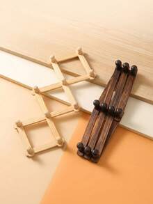 Wooden Expandable Coat Rack With 10 Hooks Accordion Wall Mounted Coat Rack For Hanging Hats, Hats, Clothes, Towels, Wall Hanging Clothes Hooks, Home Decor Fall Decor Holiday Decor Room Decor Home Decor Fall Decor Bedroom Decor - View 2