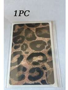 1pc Simulated Leopard Print Credit Card Sticker, High-End Texture DIY Sticker, The Same Style As Beauty Bloggers, A Must-Have For Social Media Leopard Print Enthusiasts, Perfect For Decorating Transit Cards, Campus Cards, And Credit Cards - Multicolor - View 19