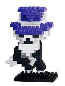 MINKOJA Halloween Cute Building Blocks Kit, Mini Q Version Skeleton Pumpkin Ghost Figures, Easy Assembly Educational Toy, Desktop Ornament, Halloween Party Favors Gift - Multicolor - View 19