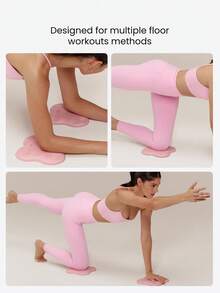 GLOWMODE Stay Soft Mini TPE Yoga & Fitness Support Mats With Thick Cushioned Design, Non-Slip Grip & Shock-Absorbing Support Yoga Pilates Studio Wellness - Pink - View 2
