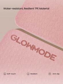 GLOWMODE Tiny Flow Mini Yoga Fitness Mats With Non-Slip Grip, Shock Absorption & Thick Joint-Supporting Design Yoga Pilates Studio Workout Wellness - Pink - View 6