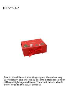 Christmas Gift Box, Holiday Present Packaging Box, Single-Piece Bow, Magnetic Closure Gift Box, Wholesale Tote Bag Packs - various - View 11