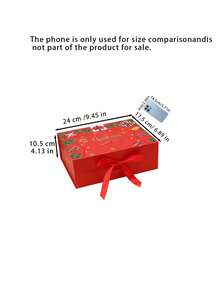 Christmas Gift Box, Holiday Present Packaging Box, Single-Piece Bow, Magnetic Closure Gift Box, Wholesale Tote Bag Packs - various - View 3