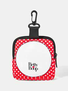 Betty Boop x SHEIN Multi-Functional Coin Purse With Lock And Zipper Pocket, Coin Storage And Organizer Pouch, Suitable For Both Men And Women - Cartoon-3 - View 2
