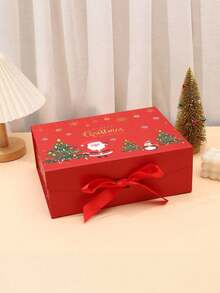 Christmas Gift Box, Holiday Present Packaging Box, Single-Piece Bow, Magnetic Closure Gift Box, Wholesale Tote Bag Packs - various - View 6