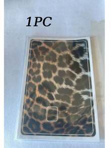 1pc Simulated Leopard Print Credit Card Sticker, High-End Texture DIY Sticker, The Same Style As Beauty Bloggers, A Must-Have For Social Media Leopard Print Enthusiasts, Perfect For Decorating Transit Cards, Campus Cards, And Credit Cards - Multicolor - View 14