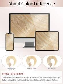 4PCS With 8 Clips Straight Clip In Hair Extensions 100% Real Human Hair Color P27/613# Golden Blonde Highlighted Light Blonde 12-18 Inch Double Weft Invisible Clip Hair Extensions Remy Natural Human Hair For Women Girl Daily Full Head Use - SP27/613 - View 8