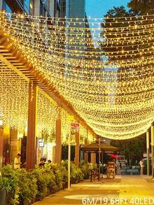 Teckwe Christmas Decorative LED Fairy String Lights, Battery Powered, Indoor Home Bedroom Wall Decorative Light String,Christmas Tree Decorative Light String, Suitable For Weddings, Birthday Parties,Bedroom Hanging Lights,Garden Courtyard Decor Lights - White-LED - View 18