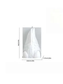 Santa Claus Elf Aromatherapy Candle Silicone Mold DIY Holding Snowflake Tree Faceless Dwarf Dropping Plaster Grinding. - Santa Claus - View 11