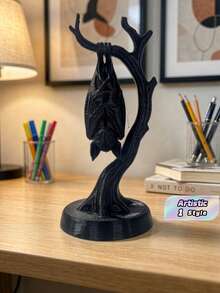 One Piece Of Bat Decoration, Desk Decoration, Indoor Decoration, Outdoor Decoration, Garden Decoration, Bat Suspended In Hibernation Simulation - Multiple Styles - View 4