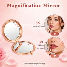 10pcs Folding Double-Sided Mirror Wedding Favor Guest Souvenir Gift - multicolor - View 3