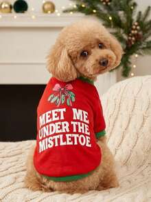 PETSIN Christmas Pet Sweatshirt, Small Dog Cat Clothes For Teddy Poodle Bichon Pomeranian Schnauzer Puppy - Multicolor - View 6