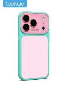 Teckwe Luxury New Phone Case: Summer Contrast-Colored Crystal Large-View Window Shockproof Dopamine Color-Block Phone Case Compatible Compatible With Iphone 18/17/16/15/14/13 Plus Pro Pro Max, Bumper Shockproof Hard Back Cover, Anti-Scratch & Anti-Fingerprint, Reinforced Drop Defense, Camera Lens Guard, Precise Cutouts, Slim Lightweight Rugged Bumper Protective Case - Multicolor - View 35