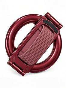 Teckwe Magnetic Phone Ring & Stand, Foldable Aluminum Alloy Phone Holder, 360° Rotation, Soft Silicone Finger Strap, Adjustable Angles For Horizontal And Vertical Viewing, Compact Desktop Support For Home, Office And Travel - A - View 11