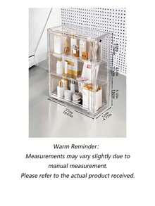 3-Tier Transparent Display Cabinet With Magnetic Door, Heavy-Duty Acrylic Structure, Extra Large Capacity, Modern Design Transparent Display Case For Store, Home Office, Collectibles, Space-Saving Organizer, Thanksgiving, Christmas - A - View 9