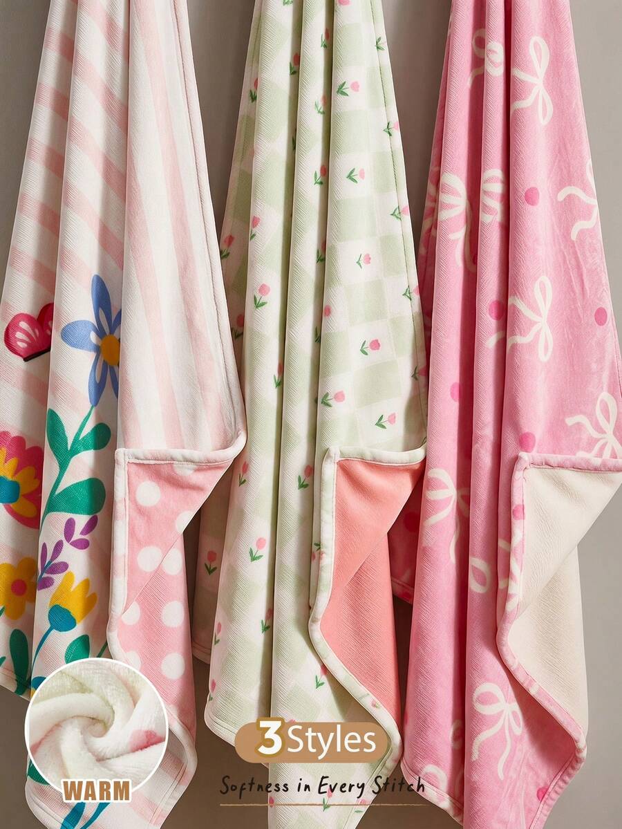 Cozy Pixies 1-Piece Baby Blanket Double-Sided Suitable For Cute Blanket ...