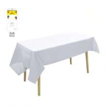 10pcs Disposable Party Tablecloth, Waterproof PE Plastic Cloth, Birthday Dessert Tablecloth, Solid Color, Suitable For Outdoor Wedding, Halloween Party, Christmas Party, Birthday Party, Camping, Christmas And Other Occasions - Multicolor - View 8