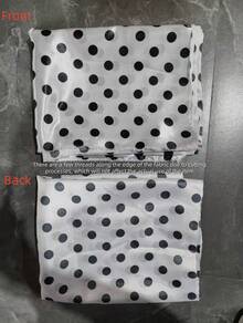 1件 0.5m/1m/2m X 145cm 復古 1cm 黑白波爾多圓點布料，四季通用，適用上衣、洋裝、DIY縫製手工藝項目 - 彩色 - 查看 13