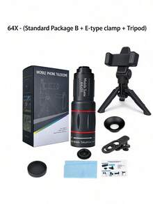 Mobile Phone Telescope 28/36/64 Times High-Definition Zoom Lens, Concert Travel Bird Watching And Moon Viewing Artifact, Portable External Telephoto Camera, A Must-Have For Recording Beautiful Moments - Multicolor - View 8