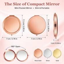 10pcs Folding Double-Sided Mirror Wedding Favor Guest Souvenir Gift - multicolor - View 2