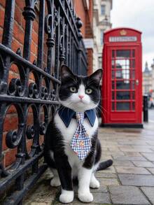 1pc Adjustable Denim Pet Tie, Cute Neck Scarf Collar For Small Dogs & Cats, Photo Prop Pet Accessory - Multicolor - View 5