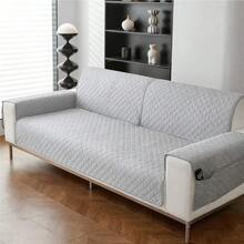 1 chiếc chăn mỏng cho thú cưng màu trắng sữa họa tiết kẻ ô, chống thấm nước, chống trượt, phù hợp cho mèo và chó cỡ nhỏ/vừa/lớn, dùng làm khăn phủ sofa thú cưng cho phòng ngủ và phòng khách (bán lẻ từng chiếc, không phải bộ đầy đủ) - trắng - Xem 4