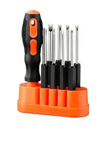 1 Set 8-In-1 Multifunctional Screwdriver Set For Mobiles And Computers - Manual Repair Tool Kit With Various Heads - Multicolor - View 1