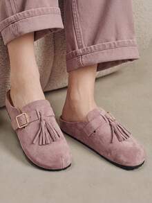 Solecia Women Shoes Women's Fashion Comfortable Flat Shoes Fall Shoes - Pink - View 4