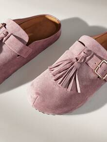 Solecia Women Shoes Women's Fashion Comfortable Flat Shoes Fall Shoes - Pink - View 3