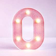 Teckwe 16cm Birthday Party Decoration LED Pink Marquee Letter Lights, Battery Powered Light Up Alphabet Letters,Wedding Proposal Decoration Marquee Letters Lamp,Christmas Home Decor Letters Sign Light,Illuminated LED Alphabet Lights,Bedroom Decor Letters - Pink - View 14
