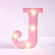 Teckwe 16cm Birthday Party Decoration LED Pink Marquee Letter Lights, Battery Powered Light Up Alphabet Letters,Wedding Proposal Decoration Marquee Letters Lamp,Christmas Home Decor Letters Sign Light,Illuminated LED Alphabet Lights,Bedroom Decor Letters - Pink - View 24
