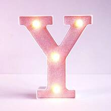 Teckwe 16cm Birthday Party Decoration LED Pink Marquee Letter Lights, Battery Powered Light Up Alphabet Letters,Wedding Proposal Decoration Marquee Letters Lamp,Christmas Home Decor Letters Sign Light,Illuminated LED Alphabet Lights,Bedroom Decor Letters - Pink - View 36