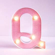 Teckwe 16cm Birthday Party Decoration LED Pink Marquee Letter Lights, Battery Powered Light Up Alphabet Letters,Wedding Proposal Decoration Marquee Letters Lamp,Christmas Home Decor Letters Sign Light,Illuminated LED Alphabet Lights,Bedroom Decor Letters - Pink - View 33