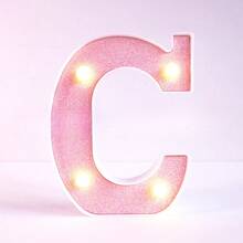Teckwe 16cm Birthday Party Decoration LED Pink Marquee Letter Lights, Battery Powered Light Up Alphabet Letters,Wedding Proposal Decoration Marquee Letters Lamp,Christmas Home Decor Letters Sign Light,Illuminated LED Alphabet Lights,Bedroom Decor Letters - Pink - View 26