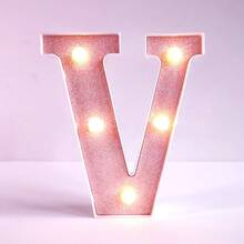 Teckwe 16cm Birthday Party Decoration LED Pink Marquee Letter Lights, Battery Powered Light Up Alphabet Letters,Wedding Proposal Decoration Marquee Letters Lamp,Christmas Home Decor Letters Sign Light,Illuminated LED Alphabet Lights,Bedroom Decor Letters - Pink - View 39