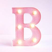 Teckwe 16cm Birthday Party Decoration LED Pink Marquee Letter Lights, Battery Powered Light Up Alphabet Letters,Wedding Proposal Decoration Marquee Letters Lamp,Christmas Home Decor Letters Sign Light,Illuminated LED Alphabet Lights,Bedroom Decor Letters - Pink - View 35