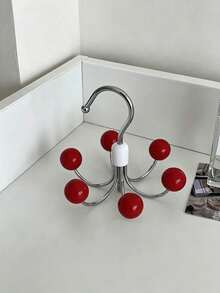 Haus Hana 1pc 360° Rotatable 6-Hook Hanging Organizer, Round Ball Hook For Camisoles & Lingerie, Wardrobe Storage Hook - Multicolor - View 8
