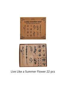 Foliage Planner Stamp, Vintage Floral & Botanical Rubber Stamp For DIY Decoration And Printing - Multicolor - View 9