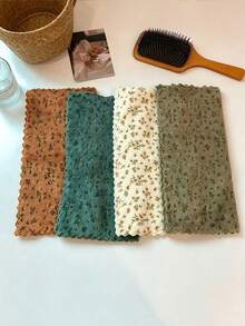Haus Hana Korean Floral Kitchen Dish Cloths, Soft Water Absorbent Cleaning Rags, Non-Stick Oil Reusable Kitchen Towels - Multicolor - View 10