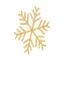 Glitter Snowflake Static Window Sticker, Reusable Christmas Window Decal, Gold & Silver Optional, Xmas Winter Holiday Glass Decor For Home Party - multicolor - View 3