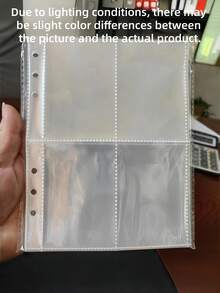A5 Clear 4-Pocket PP Card Sleeves – Photo Album Refill Pages For Photocards, Postcards, Trading Cards, Back To School - Sets - View 2