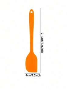 Haus Hana Silicone Spatula 7-Piece Set Silicone Kitchen Utensil Scraper Oil Brush Kit Baking Tools Cake Cream Squeegee - Orange - View 12