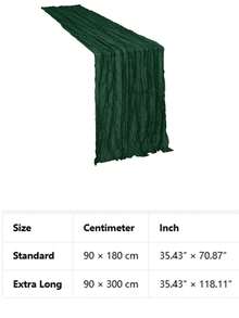 Dark Green Organza Tablecloth, Sheer Semi Transparent Table Cloth For Dining Table Decor, Fabric Table Cover For Home - dark green - View 3