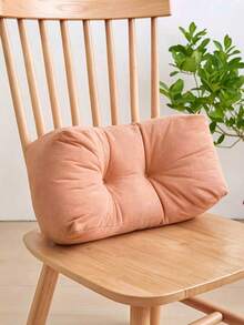 Lumbar Support Pillow Comfortable Back Cushion For Chair Office Nap Rest Waist Cushion With Adjustable Straps Breathable Velvet Cover Students Adults Desk Sleeping Support - 1PC - View 4