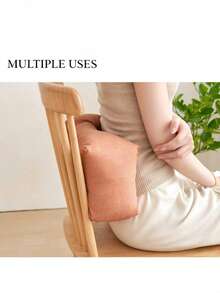 Lumbar Support Pillow Comfortable Back Cushion For Chair Office Nap Rest Waist Cushion With Adjustable Straps Breathable Velvet Cover Students Adults Desk Sleeping Support - 1PC - View 3