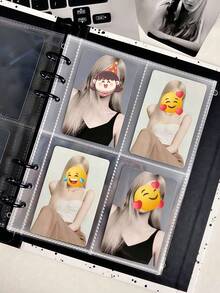 A5 Clear 4-Pocket PP Card Sleeves – Photo Album Refill Pages For Photocards, Postcards, Trading Cards, Back To School - Sets - View 5