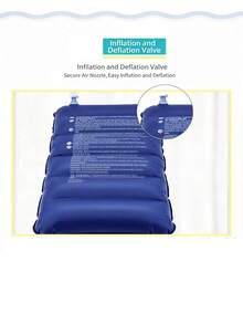 1Pc Inflatable Camping Pillow, Foldable Portable Travel Neck Support Cushion, Outdoor Sleeping Pillow For Hiking Backpacking Beach Trip - Multicolor - View 2