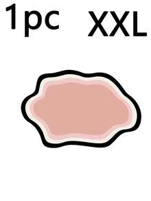 Solid Color Irregular Pet Feeding Mat, Absorbent Non Slip Pet Placemat For Dog & Cat, Easy Clean Pet Bowl Floor Mat - Pink - View 9